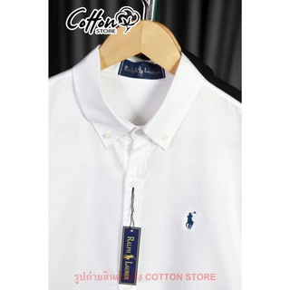 เสื้อเชิ้ต Polo-A ปักม้าเล็ก Shirt ผ้า Cotton Oxford ทรงสวย ใส่ได้ทั้งชายหญิง พร้อมส่งจากไทย