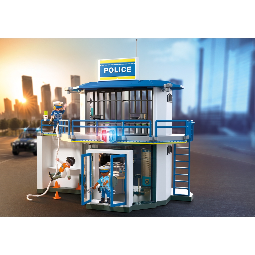 Playmobil 71874 Police Station with Investigation Room ของเล่นบทบาทสมมติ ตำรวจ สถานีตำรวจพร้อมห้องสืบสวน