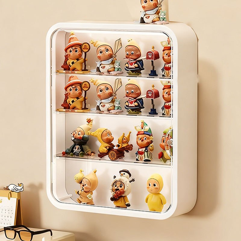 กล่องโชว์โมเดล อะคริลิคใส 3 ชั้น ชั้นวางมินิฟิกเกอร์แอคริลิคโปร่งใส่ Bubble Mart สไตล์ดาว