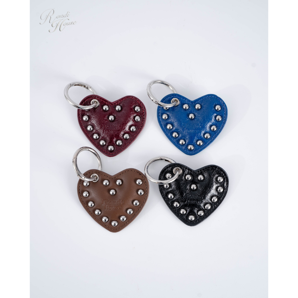 [RONDIHOUSE] พวงกุญแจ Rondi heart หนัง PU