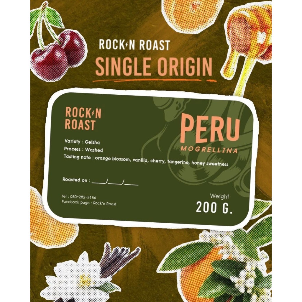 Peru mogrellina,Gesha washed