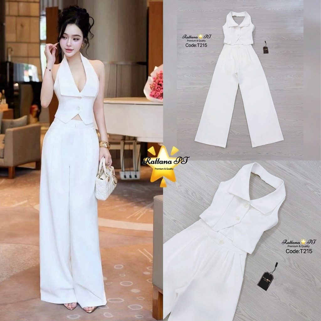 ชุดเซตทำงาน เซท เสื้อ+กางเกงขายาว Rattana
