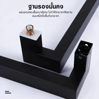 มือจับประตูสแตนเลส ท่อเหลี่ยม 25×38 มม. ความหนา 1 มม. ราวจับทั้งสองด้าน(1 คู่) ประตูกระจก ประตูไม้ ประตูโลหะ จากกรุงเทพฯ
