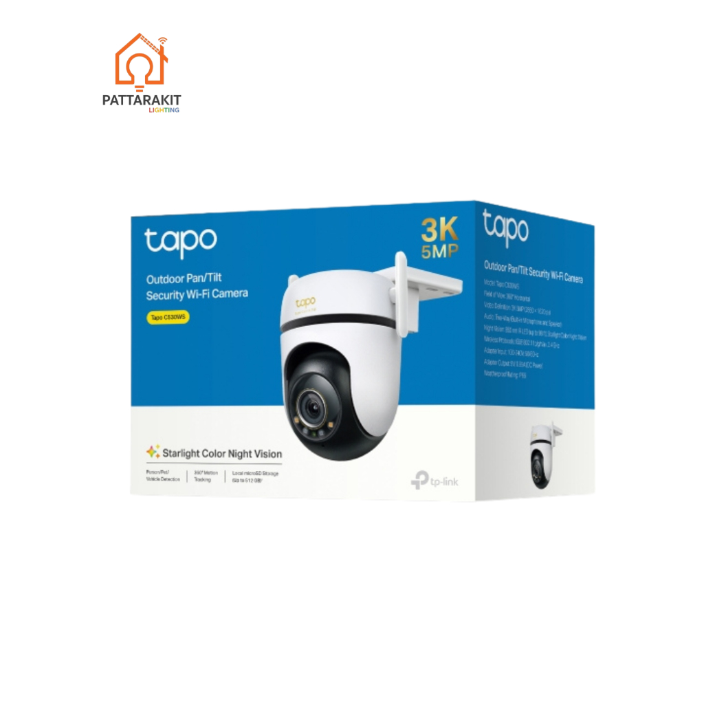 กล้อง Tapo C530WS / 3K 5MP / Outdoor Pan/Tilt Security Wi-Fi Camera / (TP-Link)