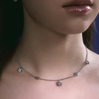 YVIS Bird Eye View Brass Necklace - YVIS x BIRD EYE VIEW