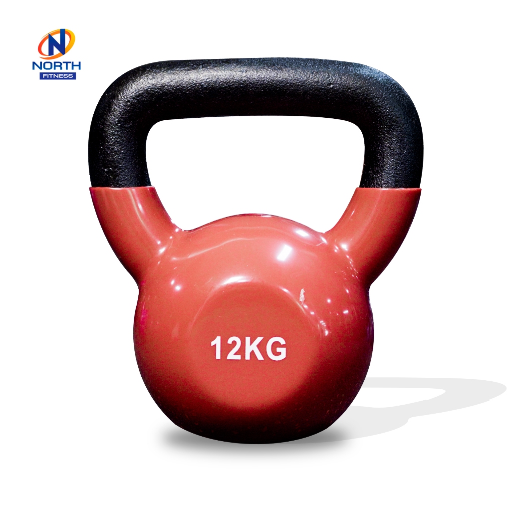 NORTH FITNESS เคตเทิลเบล 12KG น้ำหนักมาตรฐาน ลูกตุ้มยกน้ำหนัก Kettlebell ดัมเบลหูหิ้ว เกรดฟิตเนส