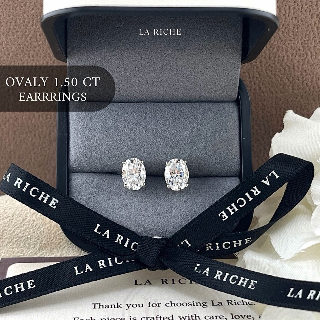 Ovaly Earrings (0.50ct รูปที่ 4