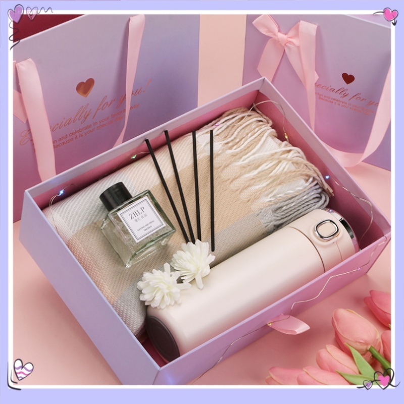 Gift Boxes Scarf ของขวัญวันเกิด: ผ้าพันความคิดสร้างสรรค์สำหรับวันเกิดของสาว, ของขวัญสำหรับแฟน