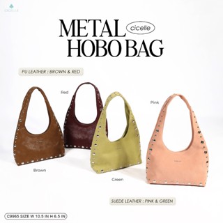 #c9965 Metal Hobo Bag CICELLE❤️ แบรนด์ CICELLE (ซี-เซล)   สไ…