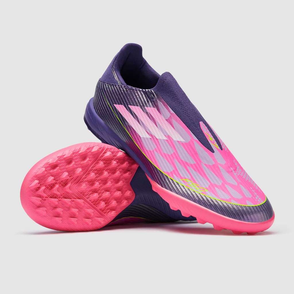 รองเท้าฟุตบอล Adidas F50 Pro Laceless x Lamine Yamal TF (ร้อยปุ่มสำหรับหญ้าเทียม)