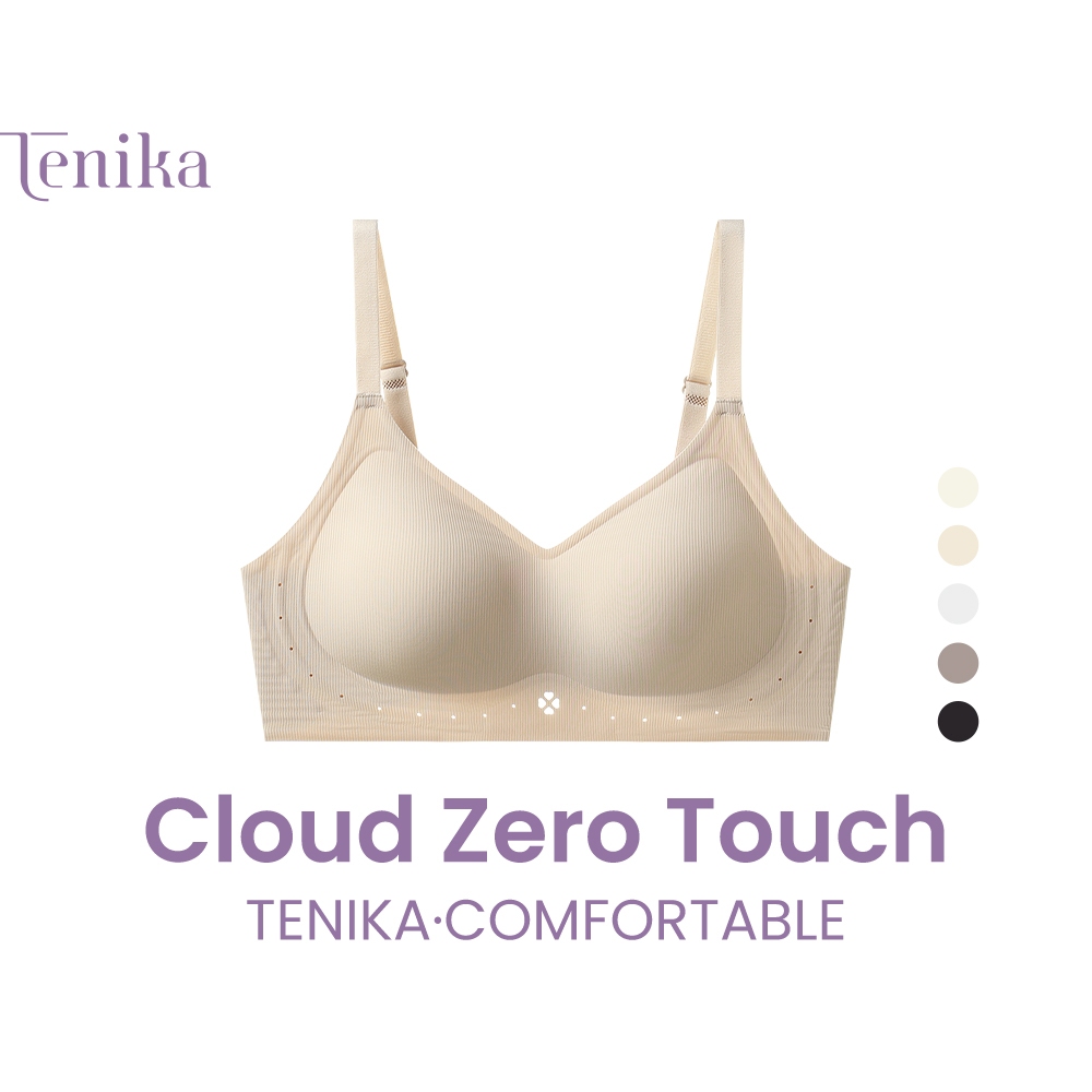 TENIKA เจลลี่บรา บราไร้ขอบ  3/4 cup ไม่ปลิ้น สวมใส่สบาย Push up Bra-084 M-XXL