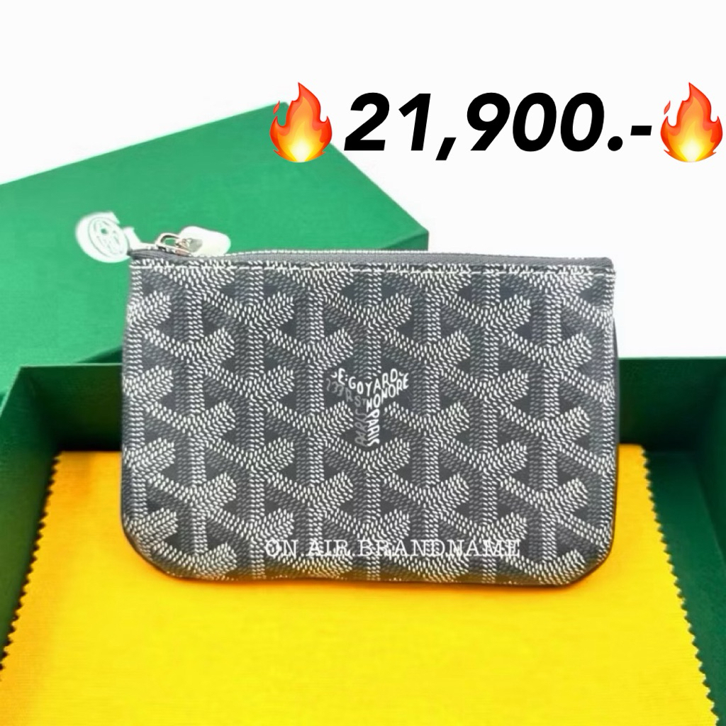 New goyard senat mini pouch o case กระเป๋าสตางค์ สีเทาสวยสุดๆ