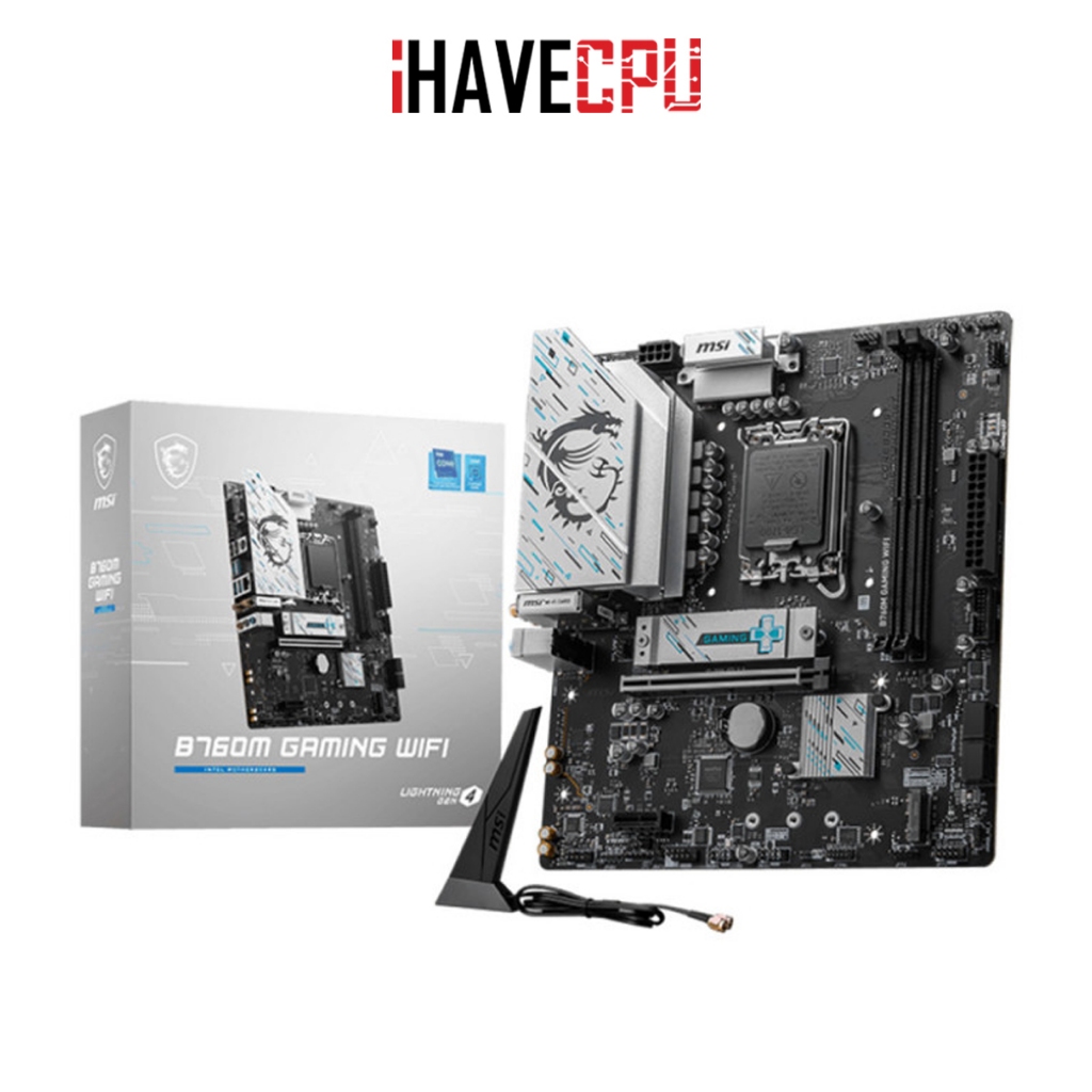 iHAVECPU MAINBOARD (เมนบอร์ด)(1700) MSI B760M GAMING WIFI