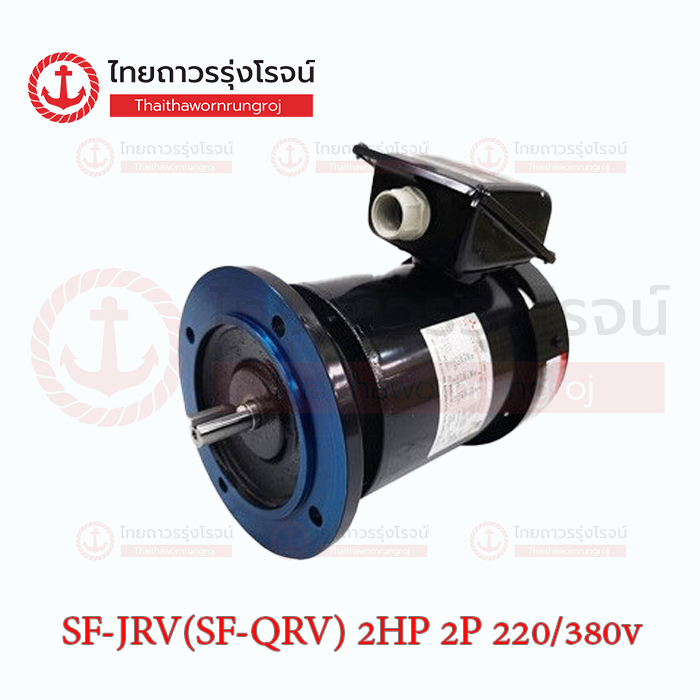 MITSUBISHI มอเตอร์หน้าแปลน SFJRV (SFQRV) 1/4HP - 5HP 220/380v (4P) 1450RPM และ (2P) 2890RPM เพลา 11-28mm  |ชิ้น| TTR - รูปที่ 6