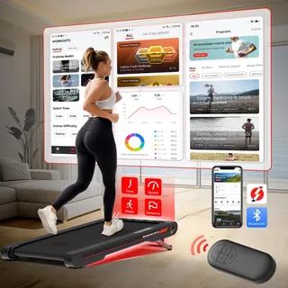 ลู่วิ่งไฟฟ้า P2 ลู่วิ่งแบบสั่น Treadmill ฟังก์ชันการสั่น 4 ระดับ ปรับความชัน 2 ระดับ เผาผลาญไขมัน ลดน้ำหนัก