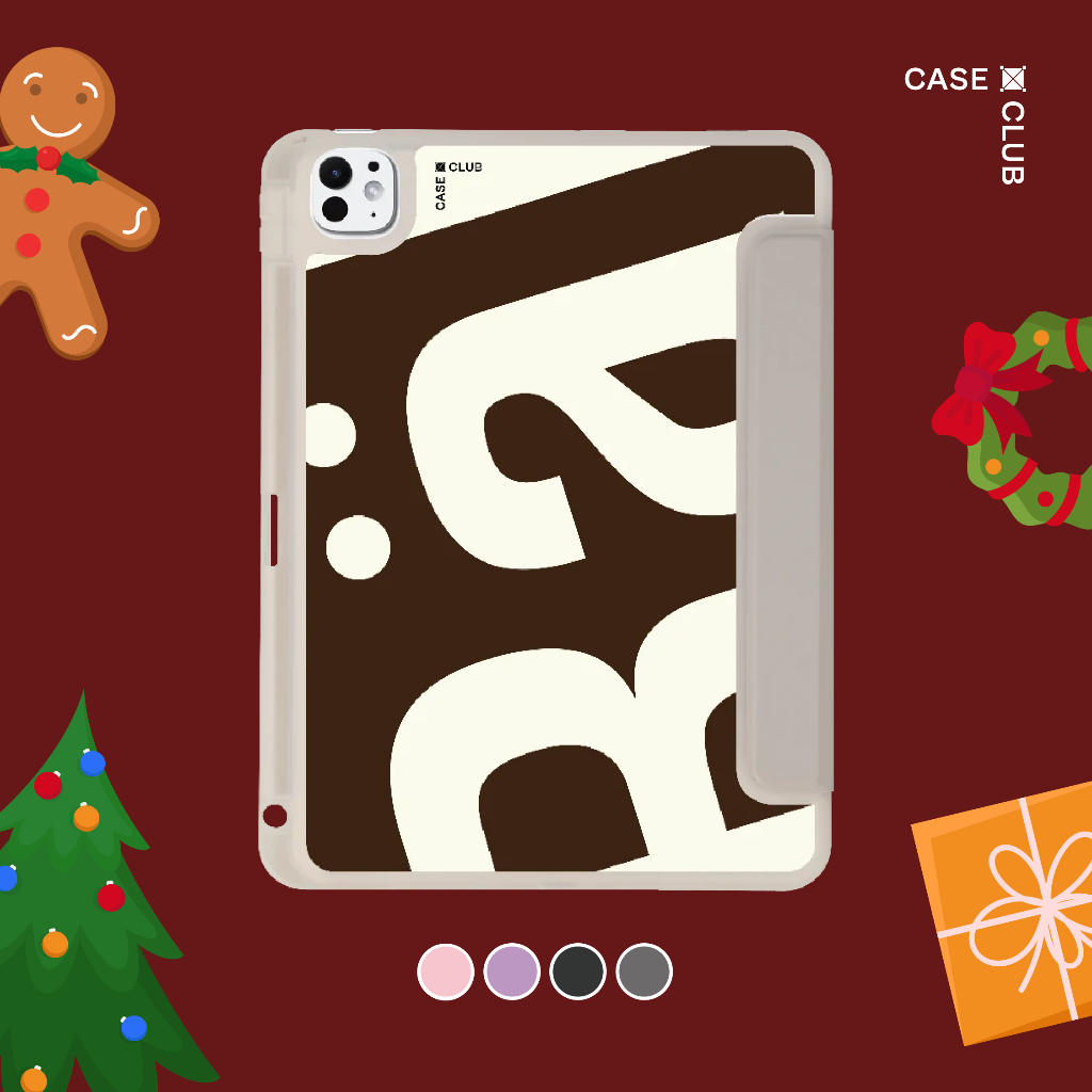 CaseClub เคสไอแพด หลังใส ฝาปิดสี ลาย Rally Cocoa Movement โคโค่มูฟเมนต์ สำหรับ iPad Pro / iPad Air /