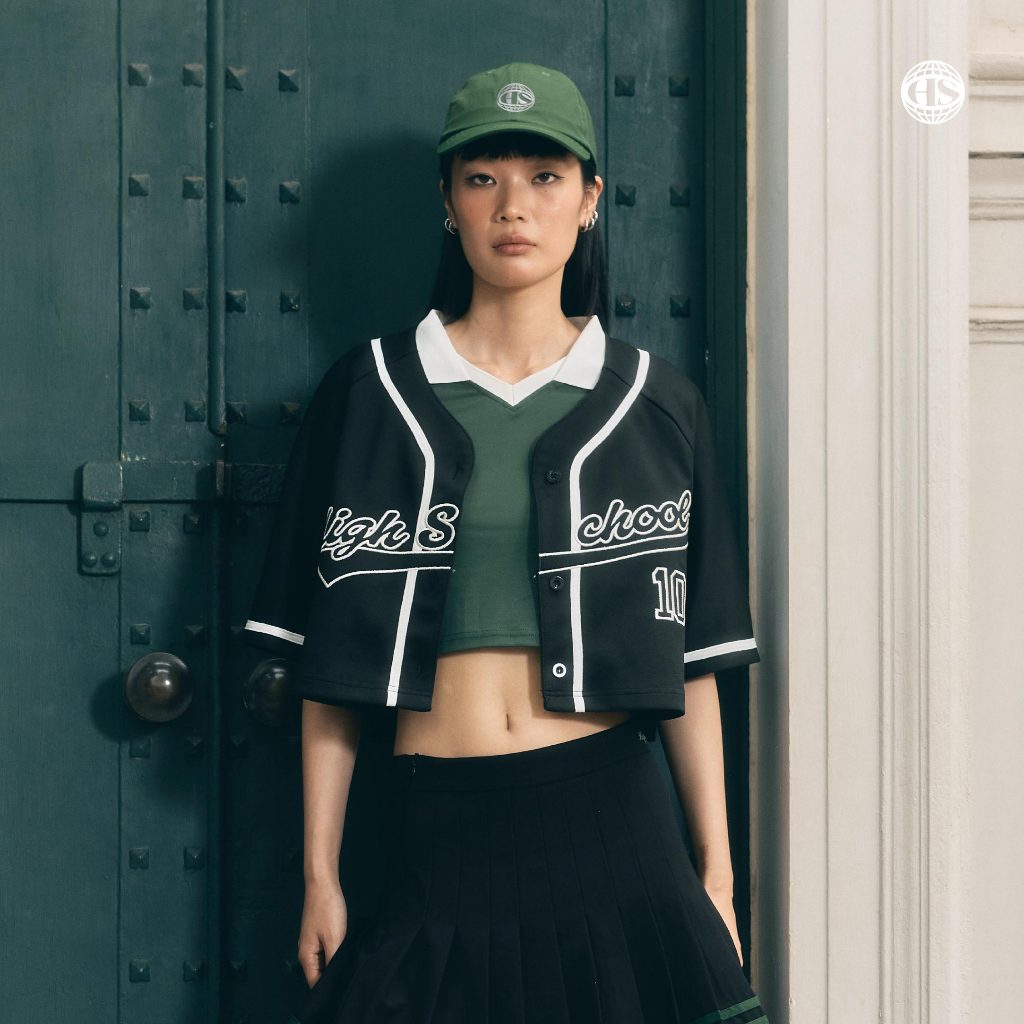 Highschool Sports Collection 2025 Hype crop baseball เสื้อเบสบอลครอปไฮป์ - OTG24782