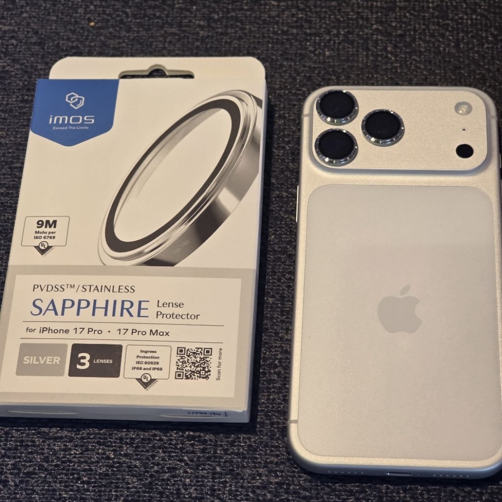 imos iPhone17Pro/17PM-สีเงิน