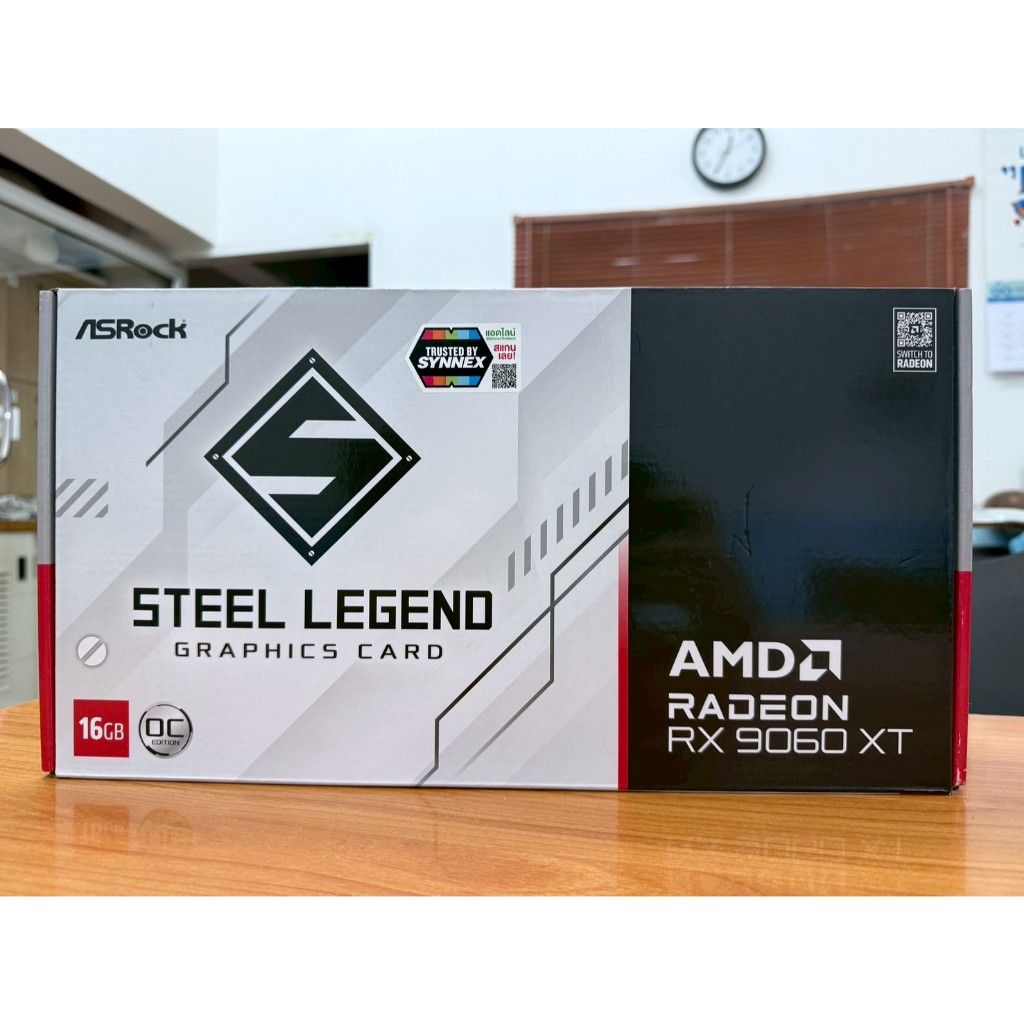 ASROCK STEEL LEGEND RX9060XT 16GB OC RGB อายุ 1 เดือน (โดนไฟ 1 ครั้ง) สภาพเหมือนมือ1 ประกัน 2 ปี 11 