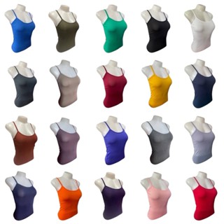 เสื้อสายเดี่ยว เต็มตัว (ผ้าคอตตอน) ซับในผู้หญิง ไม่ร้อน ผ้าย…