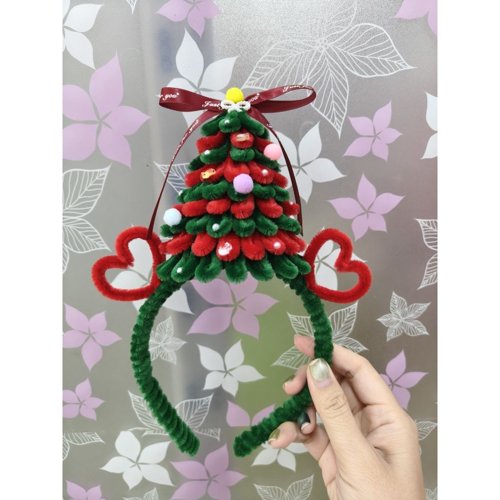 ที่คาดผมคริสมาสต์  ลวดกำมะหยี่ - รูปที่ 2