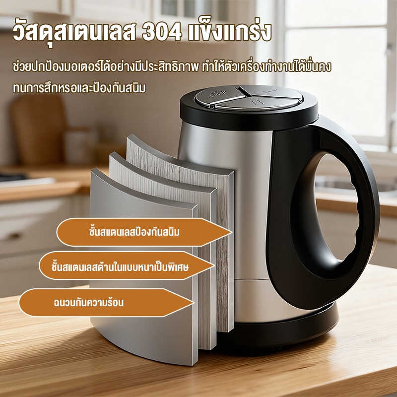 CAMEL เครื่องบดเนื้อสแตนเลส 5L 600W แรงปั่นสูง บดเนื้อ ผัก พริกกระเทียม เครื่องบดอาหาร - รูปที่ 3