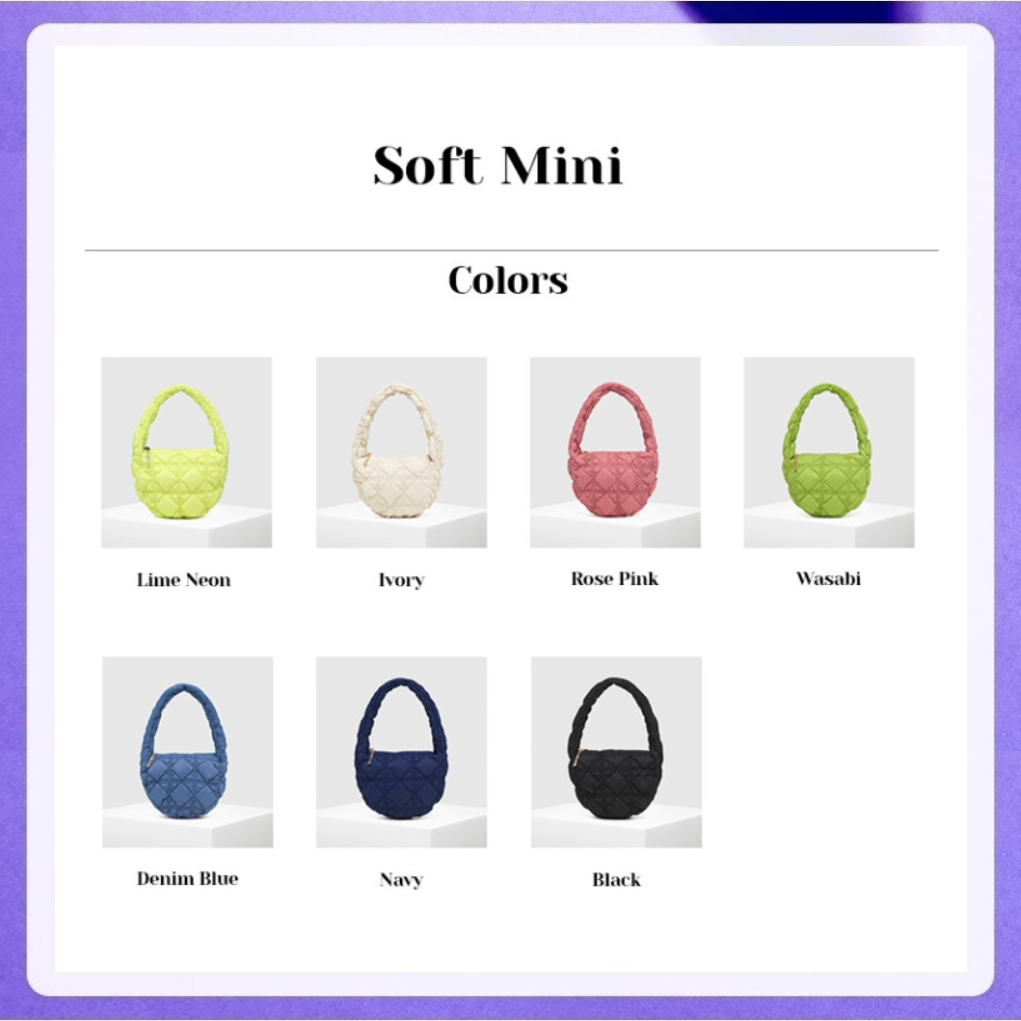 Carlyn Soft Mini 7colors H72311010 (Lime Neon, Ivory, Rose Pink, Denim Blue, Navy, Black, Wasabi)