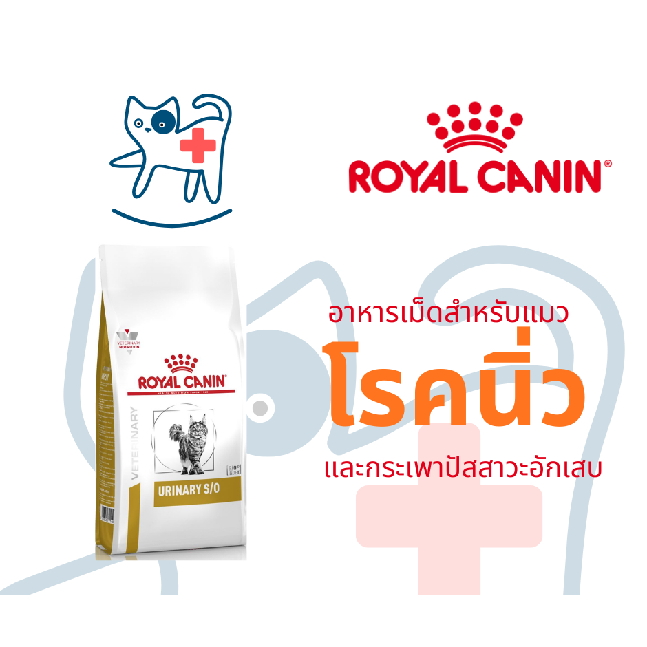 Exp10/27 Royal Canin อาหารแมวประกอบการรักษาโรคนิ่ว ชนิดเม็ด (URINARY S/O) ขนาด 3.5 กิโลกรัม และ 7 กิโลกรัม