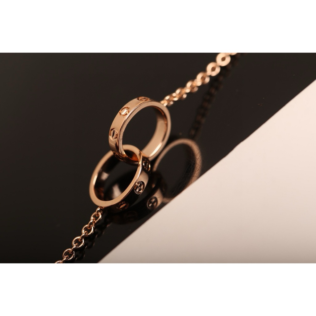 【พรีออเดอร์ 15 วัน】RRR L0ve สร้อยคอห่วงคู่