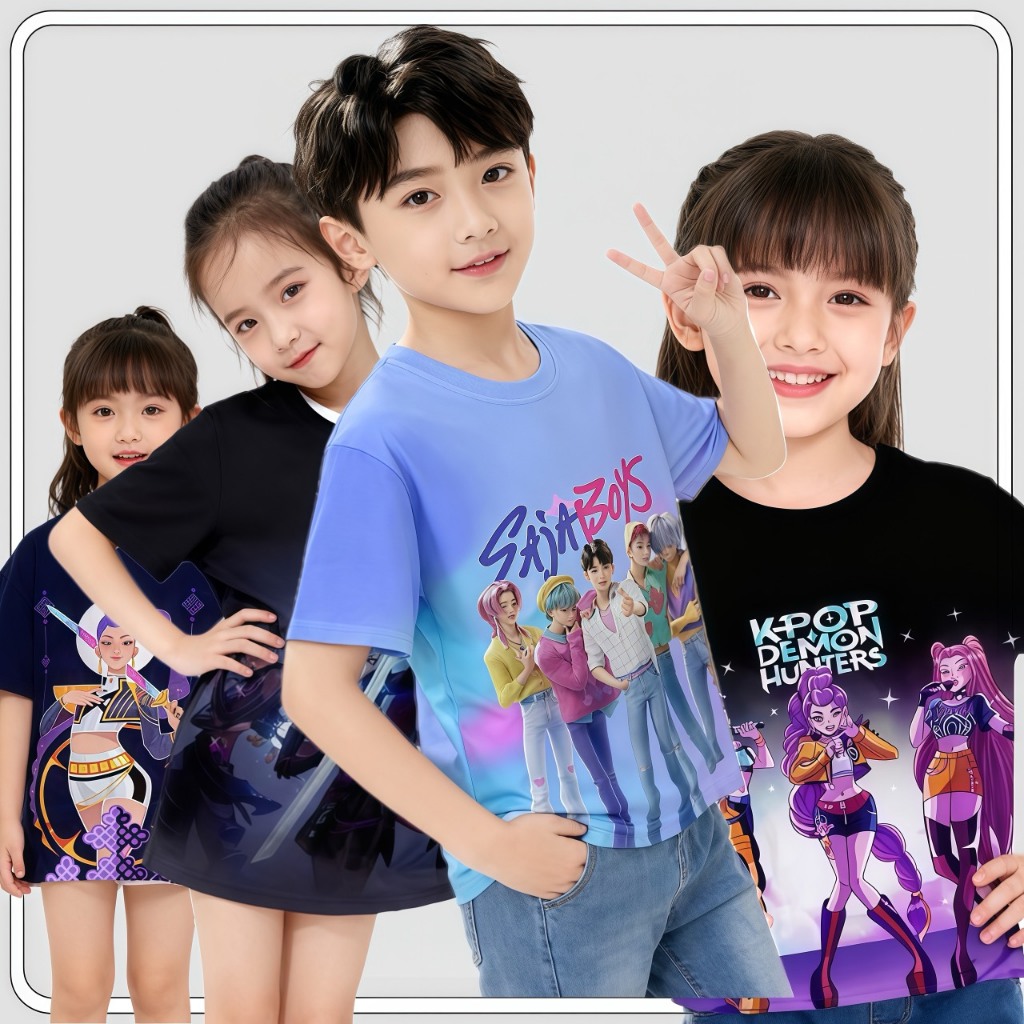 MC140 เสื้อยืดแฟนคลับ K-POP ลาย Saja Boys / Demon Hunters สุดฮอต ใส่ได้ทั้งชายหญิง