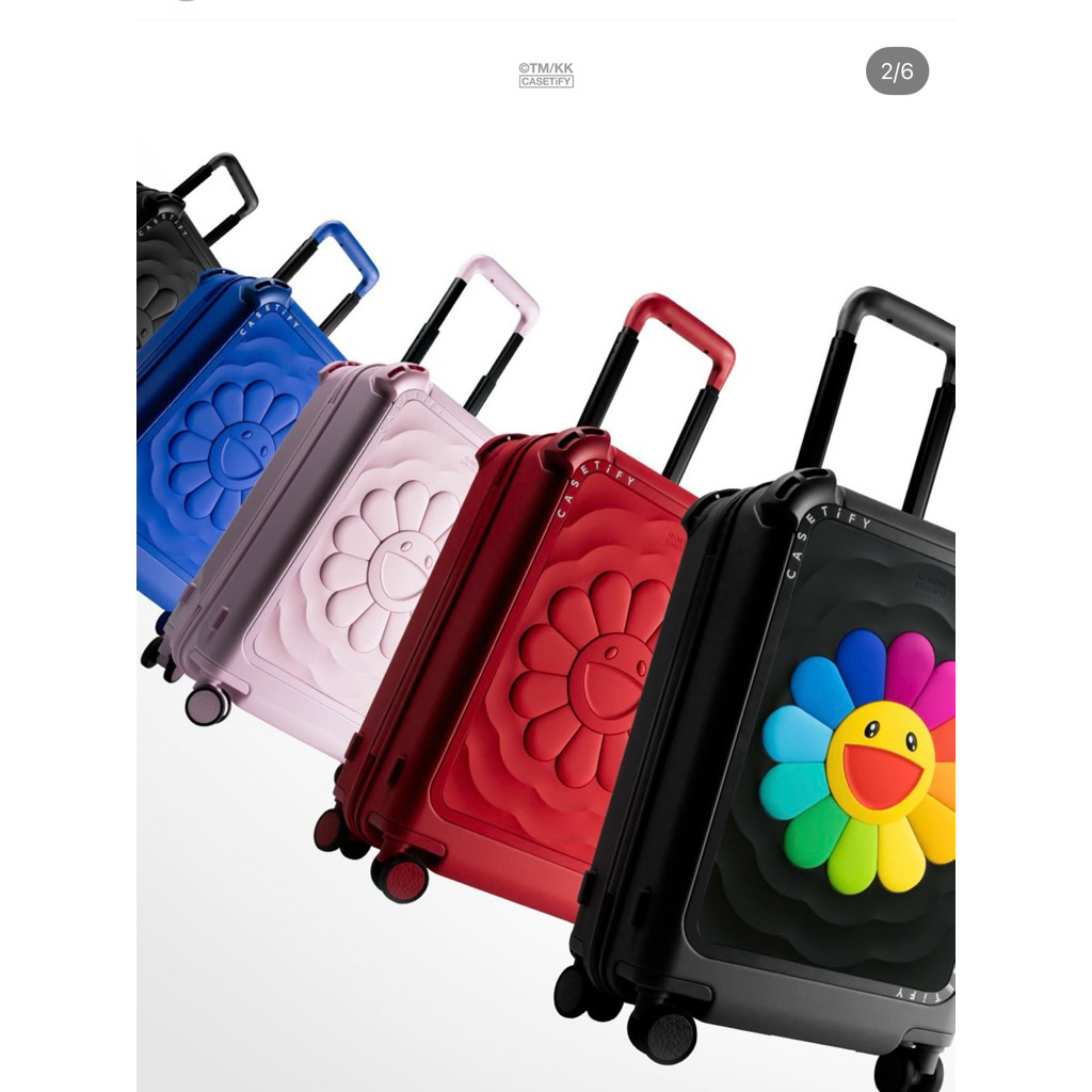 กระเป๋าเดินทาง Casetify X Murakami Flower Ripple Carry-on Suitcase