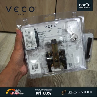 VECO ลูกบิดก้านโยกสแตนเลส ห้องน้ำ ห้องทั่วไป ลายไม้ รุ่น 6722