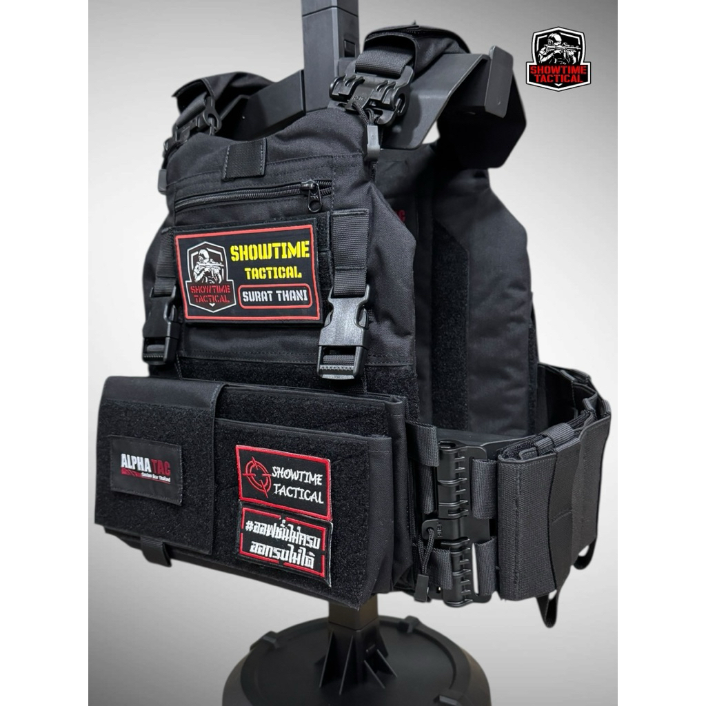 Alpha Tac Vest Set A | Tactical Vest , Plate Carrier | เสื้อเกราะปลดไว 4 จุด สำหรับเจ้าหน้าที่ตำรวจ 