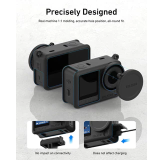 Telesin DJI Osmo Action 6 Silicone Protective Case with Lens Cap เคสซิลิโคนพร้อมฝาปิดเลนส์