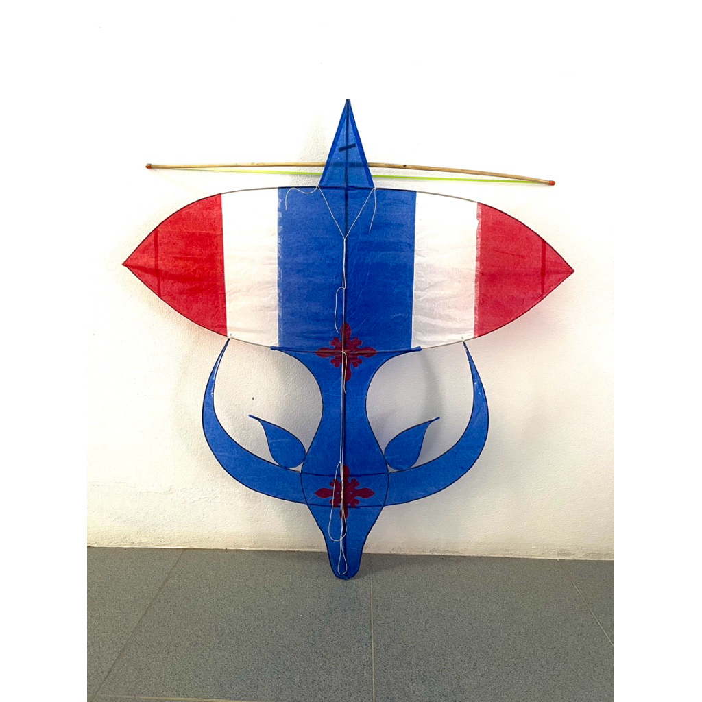 ว่าวควาย 90 ซม. มีพร้อมแอก เทสผ่านแล้ว เล่นลมเบาลมร้อน และลมแรง พับต่อได้ขึ้นดีหรือเอาไว้ประดับบ้านก็สวย