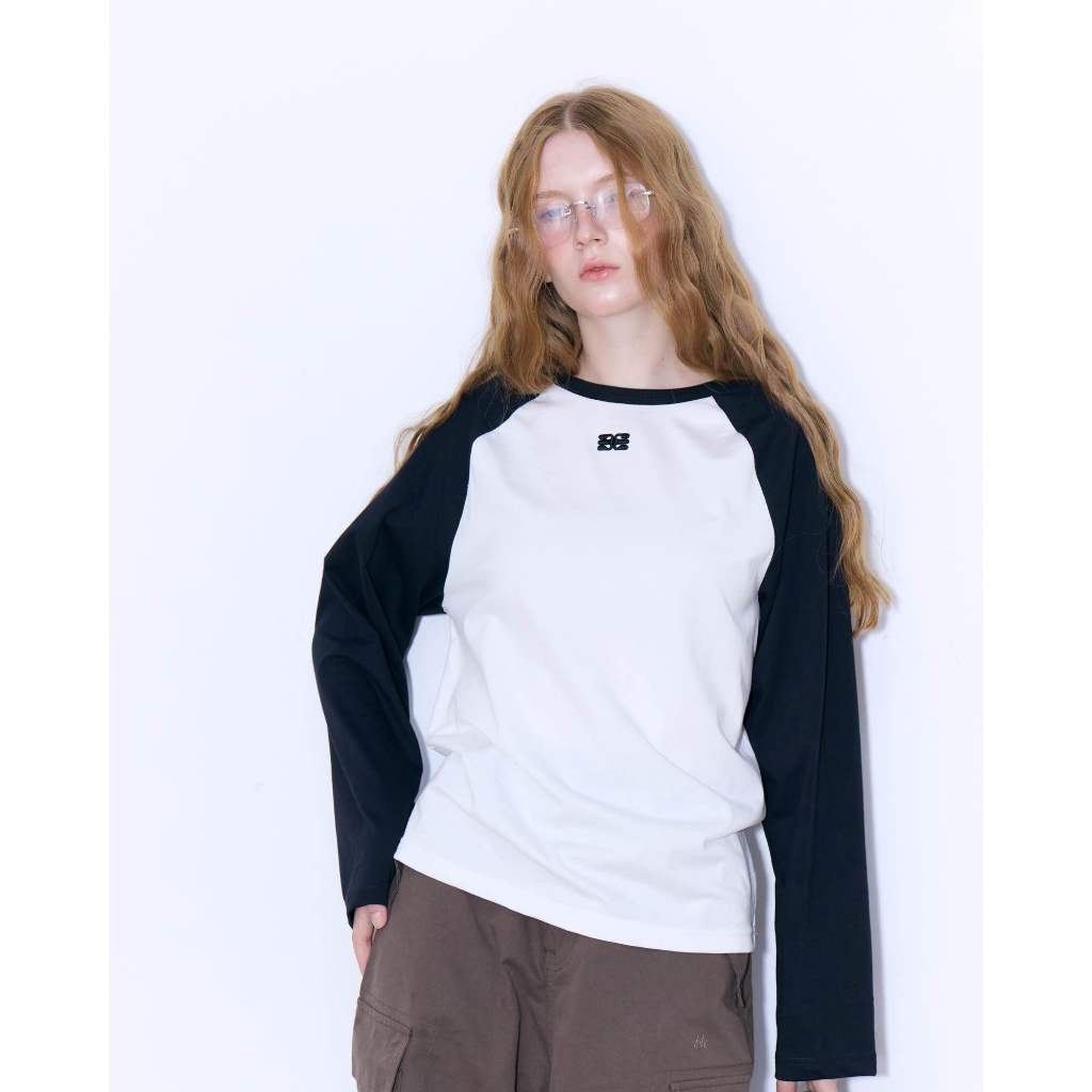 3D Logo Raglan Tee (White)