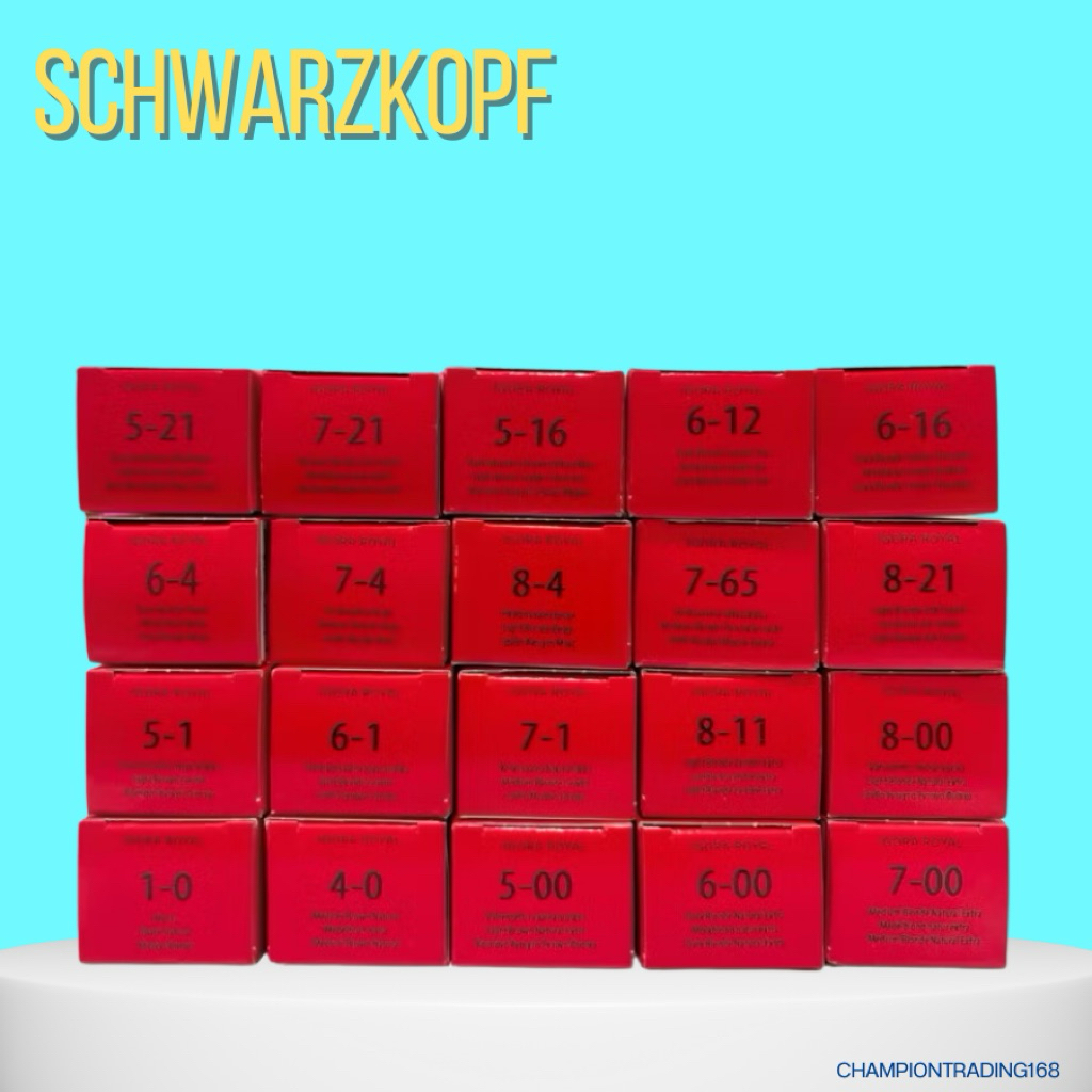 SCHWARZKOPF IGORA ROYAL 60 ML. ผลิตภัณฑ์ครีมเปลี่ยนสีผมถาวรไม่รวมไฮโดรเจน