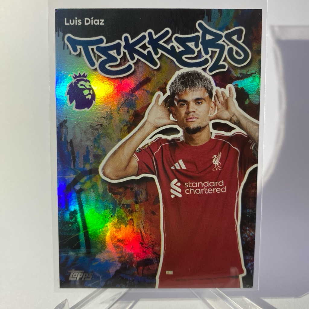 รวมการ์ดนักฟุตบอล LUIS DIAZ, LIVERPOOL, TEKKETS, TOPPS 2025