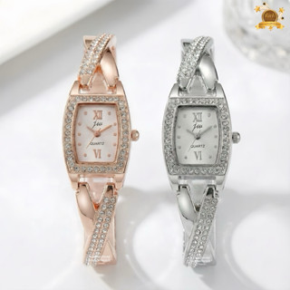 นาฬิกาข้อมือผู้หญิง JW แท้ รหัส SS625 หน้าปัดถัง สายสแตนเลส …