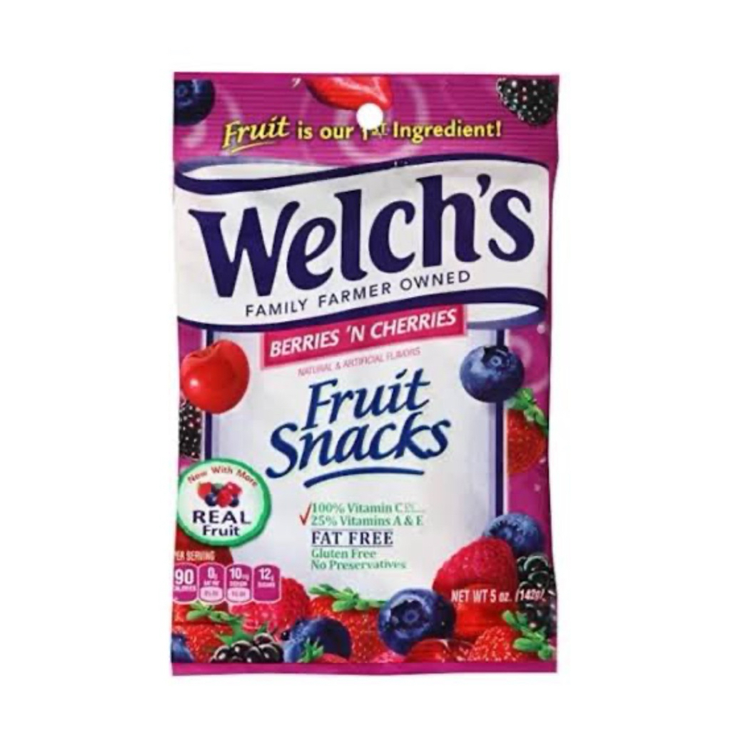 [ส่งด่วน] Welch’s Gluten Free Berries N Cherries Fruit Snacks 142g./ Welch’s Mixed Fruit/Island Frui
