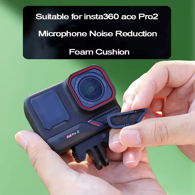 For Insta360 Ace Pro2 Microphone Windshield Noise Reduction Sponge ฟองน้ำกันลม 1 ชิ้น