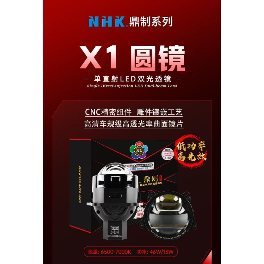 NHK X1 BI LED Projector 3นิ้ว มีสินค้าพร้อมส่ง