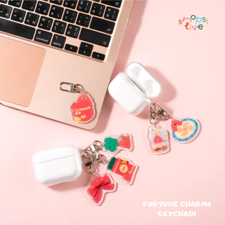 พวงกุญแจ LUCKY CHARM KEYCHAIN SHOPSITIVE พวงกุญแจสำหรับใช้กับเคสหูฟัง AirPods, มือถือ, กระเป๋า