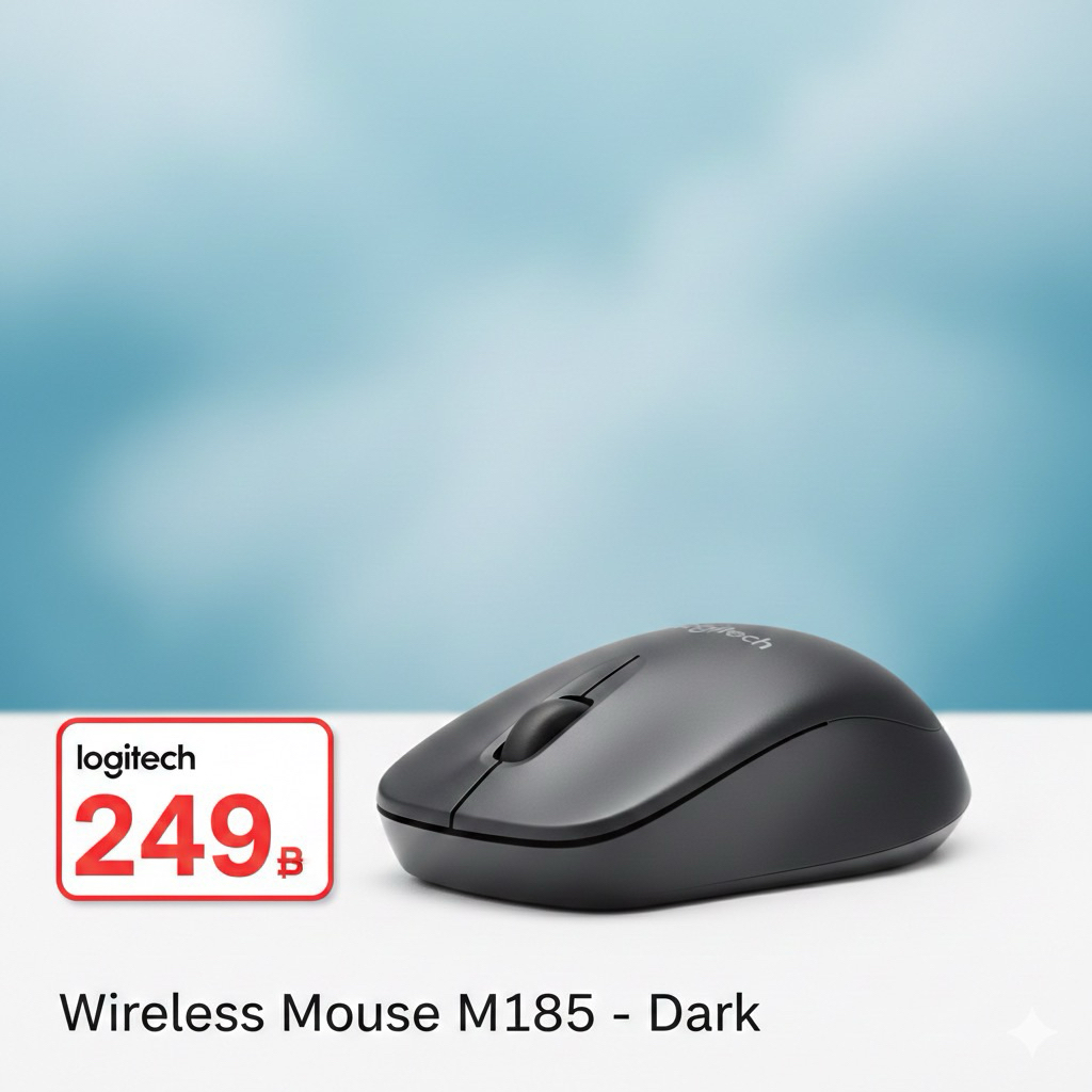 Logitech Wireless Mouse M185 – Dark
