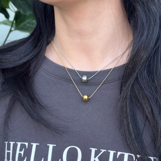 Piing me Stainless steel Ball Pendant Necklace 🪩 | สร้อยคอสแ…