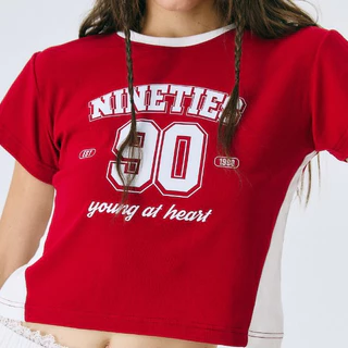 Nineties Design : Sport Club เสื้อยืดแขนสั้น ทรงสลิม รุ่น Varesa