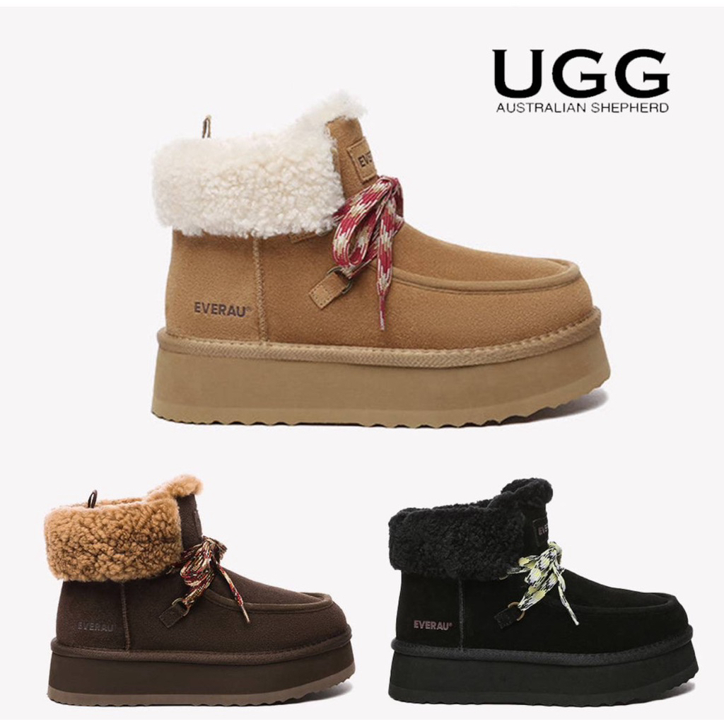 UGG Lace-up Ankle Platform Boots