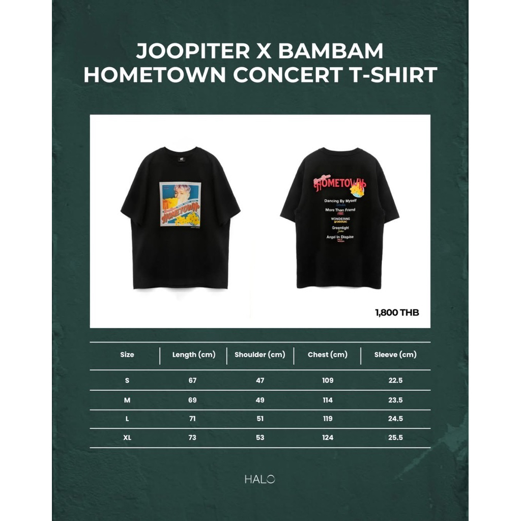 เสื้อJOOPITER X BAMBAM HOMETOWN CONCERT