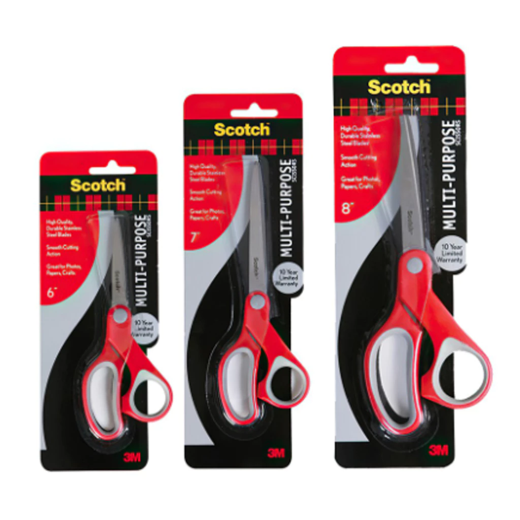 กรรไกร 3M Scotch รุ่น MULTI PURPOSE ขนาด 6" , 7" , 8"