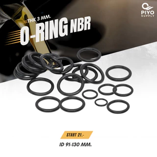 โอริง O-Ring วงใน ID 91 - 130 mm ความหนา 3 มิล ยางโอริง NBR 70 เลือกขนาดได้ ยี่ห้อ GAPI นำเข้าจากอิตาลีของแท้ 100%